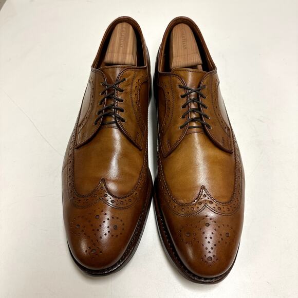 EXCELLENT Allen Edmonds x Ralph Lauren Brown Calf Longwing UNWORN HEELS USA 11.5